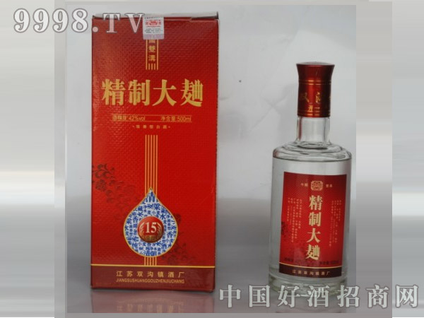 42-精制大曲500ml×6瓶|江苏双沟镇酒厂-白酒