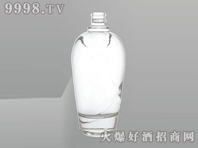 华信晶白玻璃瓶椭圆JB-186 500ML