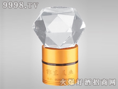 郓东玻璃酒瓶盖J-017（白色水晶）