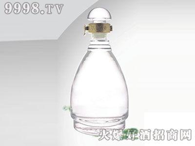 郓州晶白玻璃瓶半圆形瓶盖JB-293 500ML|山东