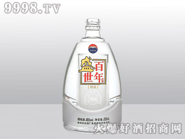 胜利高白料玻璃瓶盛世百年YT-374-500ml