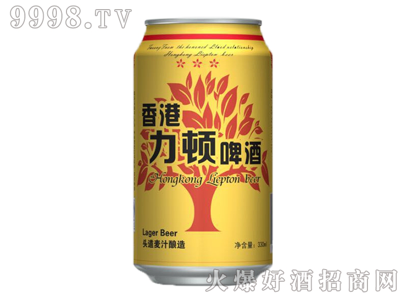 香港力顿啤酒黄罐