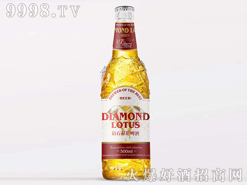 钻石荷花啤酒红标10°P3.6%vol500ml