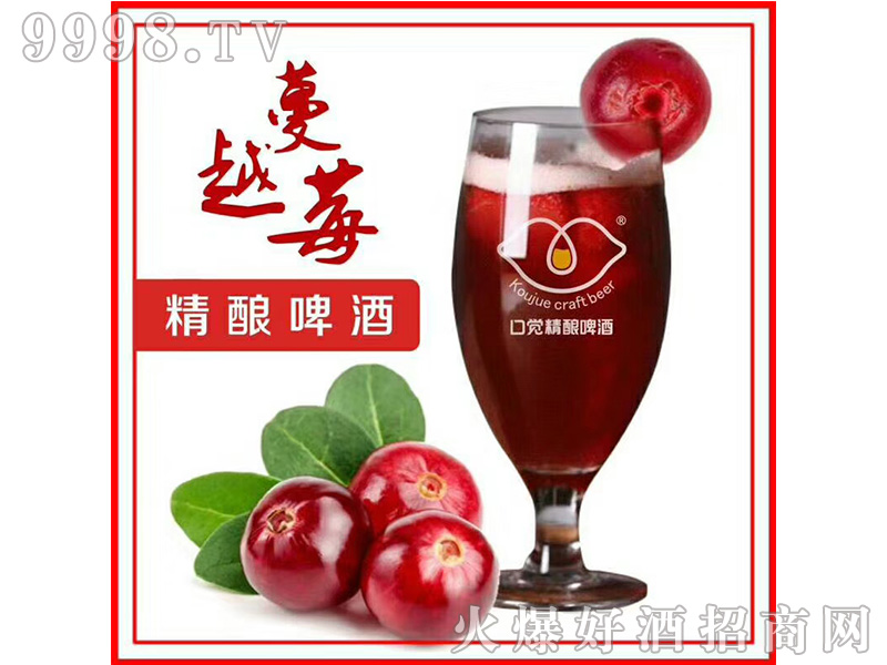口觉蔓越莓精酿鲜啤酒3.8°11.5°P