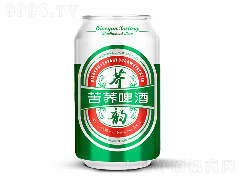 荞韵苦荞啤酒（绿罐）【10度 330ml】