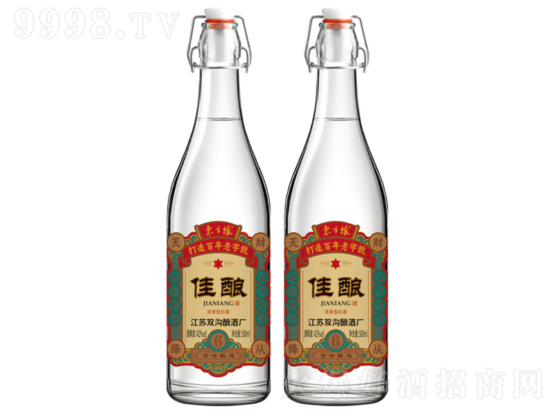 ˫������Ե�����6 Ũ���Ͱ׾ơ�42�� 500ml��