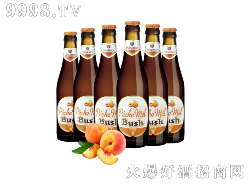 布什水蜜桃精酿水果啤酒烈性啤酒330ml