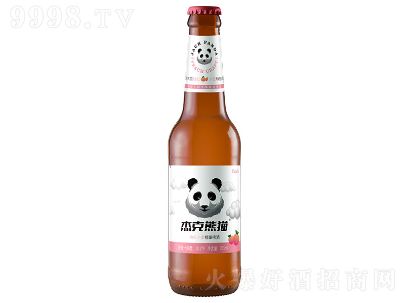 杰克熊猫桃红小麦精酿啤酒【10.2° 275ml】-啤酒招商信息