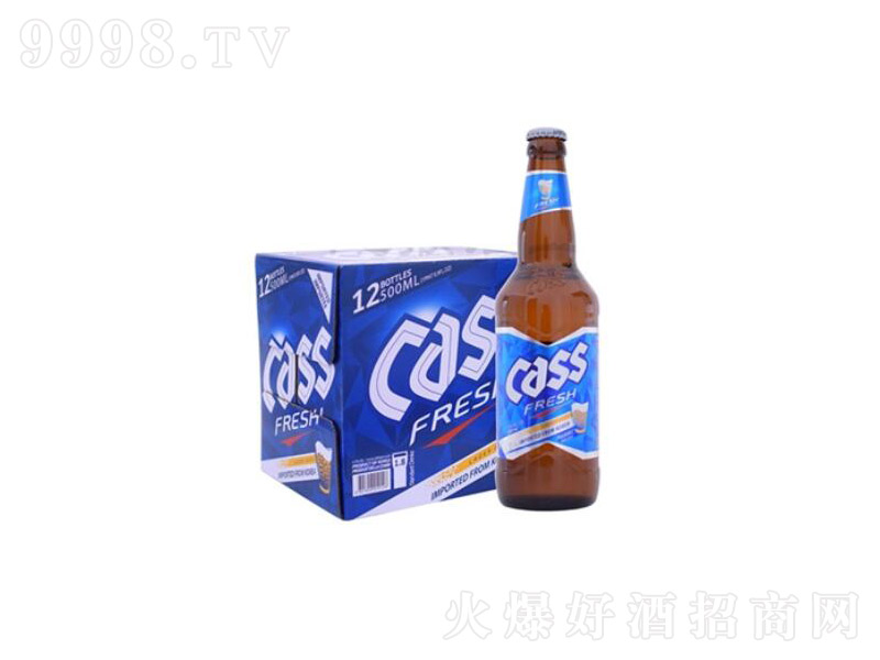 CASS啤酒瓶装韩国进口啤酒500ml