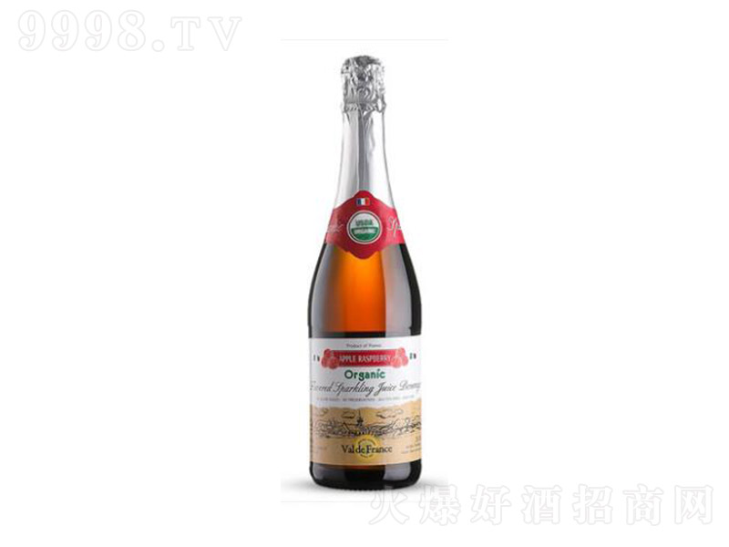 法国进口沃迪安无醇网红甜型树莓味起泡香槟酒【0°750ml】