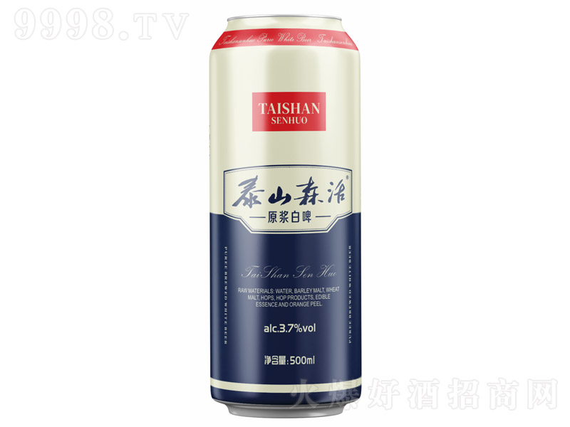 泰山森活精酿原浆白啤酒【10.2° 500ml】