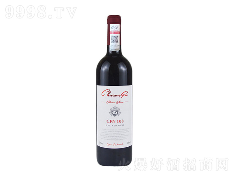 川富108干红葡萄酒法国红酒750ml