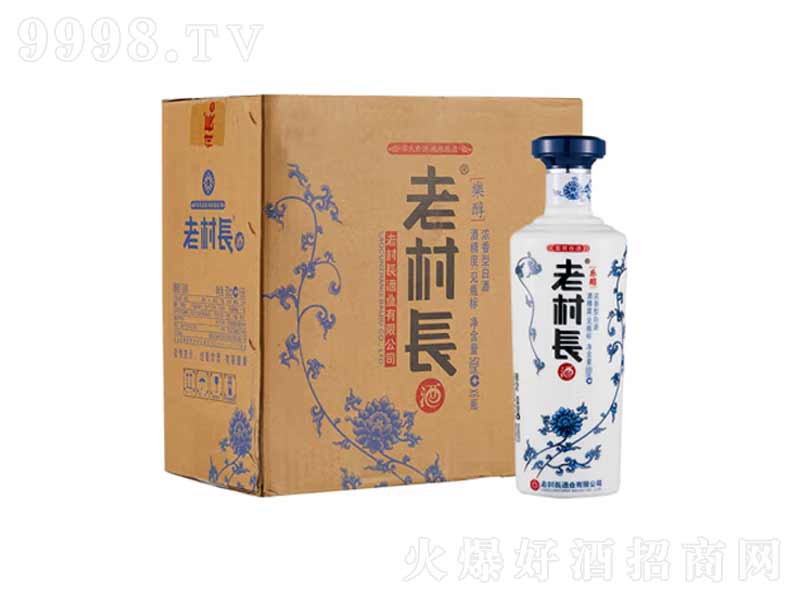 老村长乐醇青花瓶浓香型酒【45度500ml】-白酒类信息