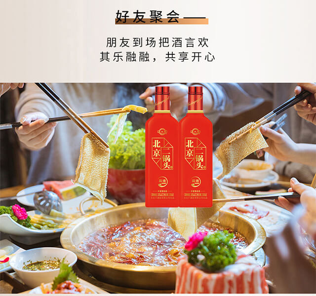 北京二锅头酒品味红瓶42°500ml