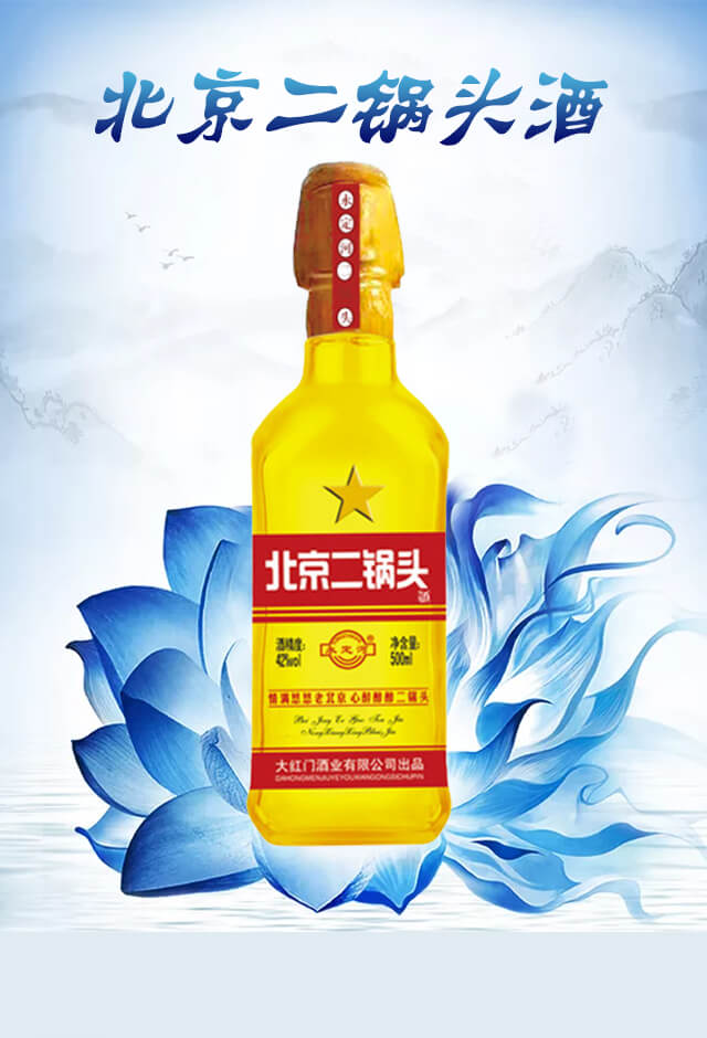 永定河北京二锅头酒金42°500ml浓香型白酒