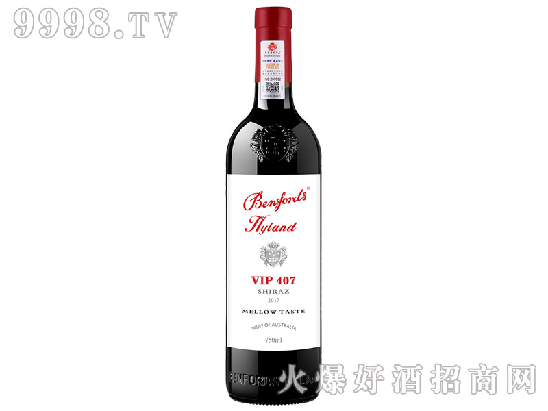 奔富海兰酒庄VIP407干红葡萄酒