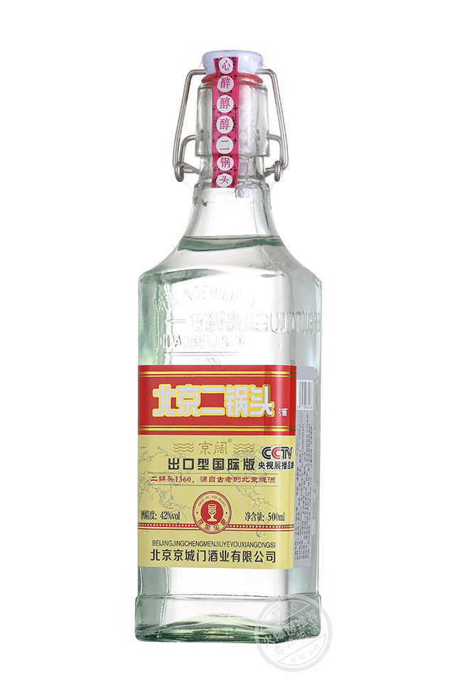 京阔北京二锅头酒出口型国际版红 清香型白酒【42° 500ml】