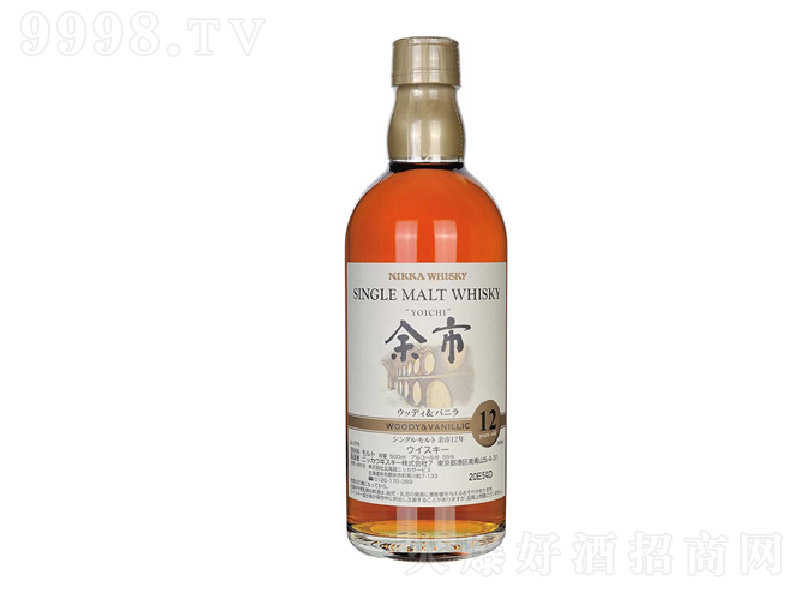余市12年WOODY&VANILLIC单一纯麦威士忌【55° 500ml】
