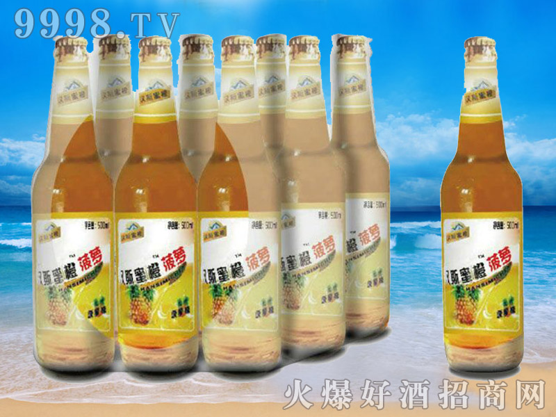 汉斯蜜橙菠萝果啤-青杰啤酒【500ml】