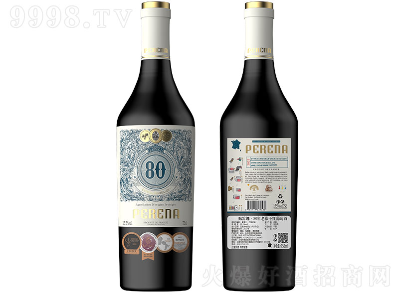 佩雷娜・80年老藤干红葡萄酒【15.5°750ml】