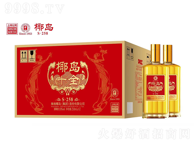 椰岛十全酒S·258【33° 258ml×12】