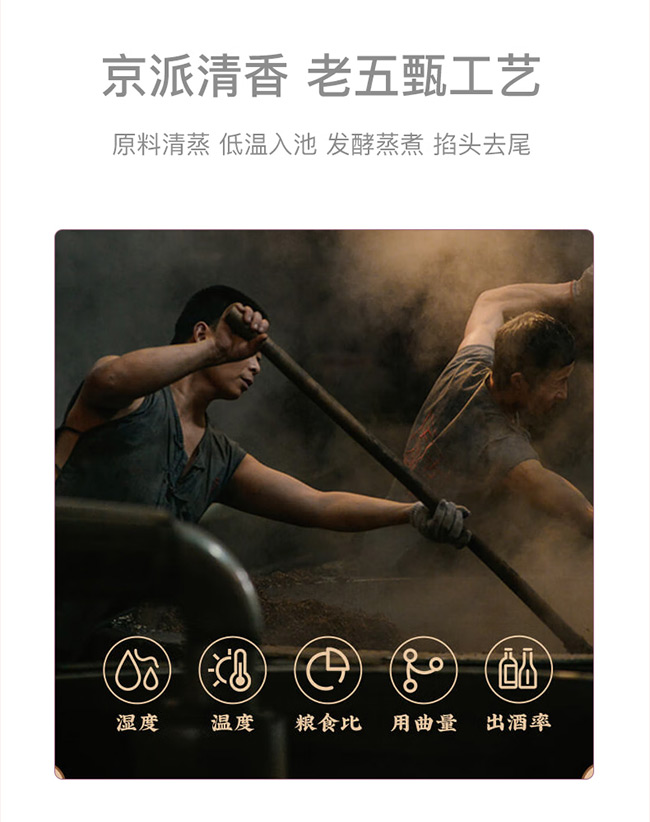 永丰牌北京二锅头酒纯粹·蓝标 清香型白酒【42° 500ml】