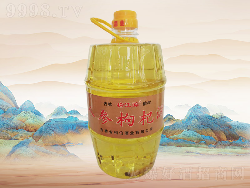 榆江醇人参枸杞酒F011【42度4L×4桶】