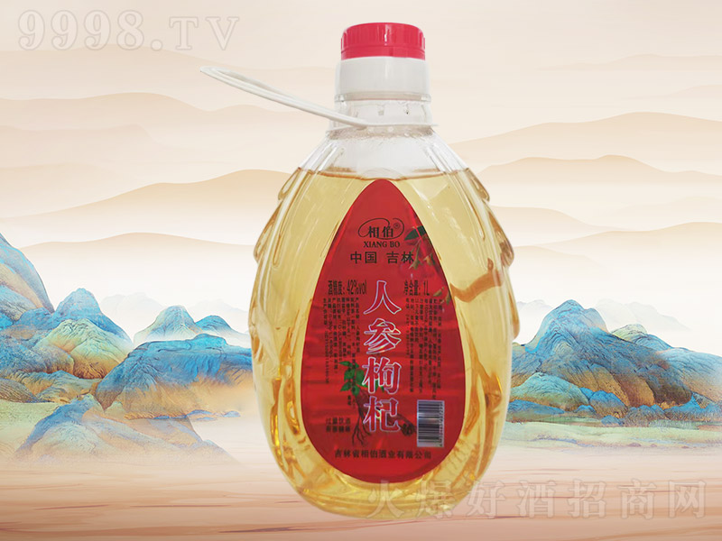 相伯人参枸杞酒D037【42度1L×12桶】