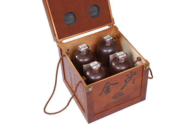 金沙酒紫砂陶1618实木箱装酱香型白酒53500ml